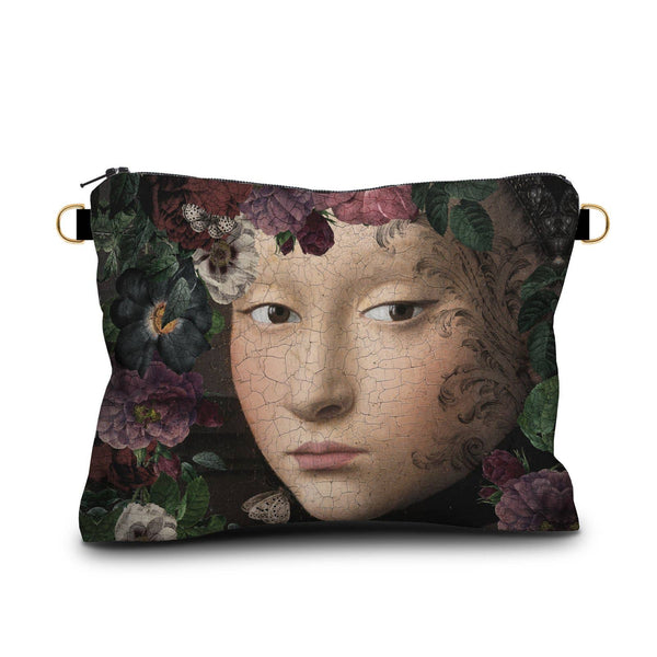 Voglio Bene Large Velvet Pouch - Starfire