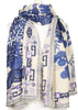 Giant Willow Blue Scarf - One Hundred Stars