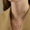 Double Twisted Circles Necklace - Gold - Pernille Corydon