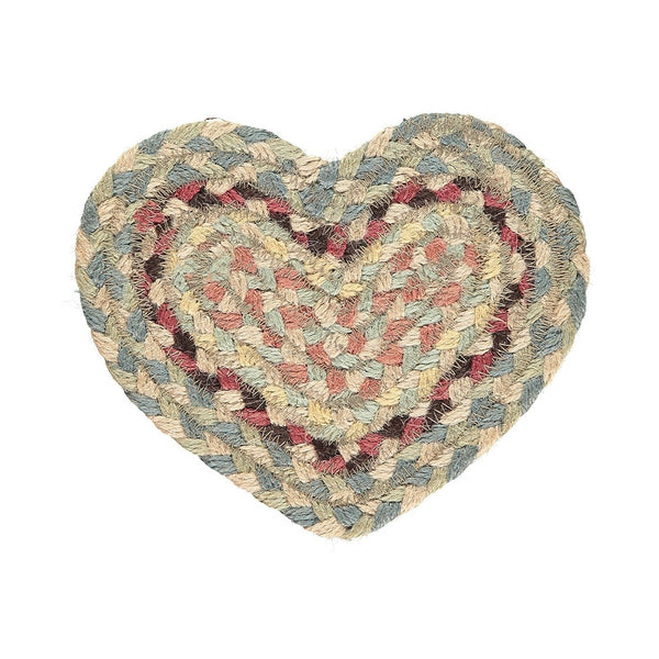 Jute Heart Coaster -&nbsp;Pampas