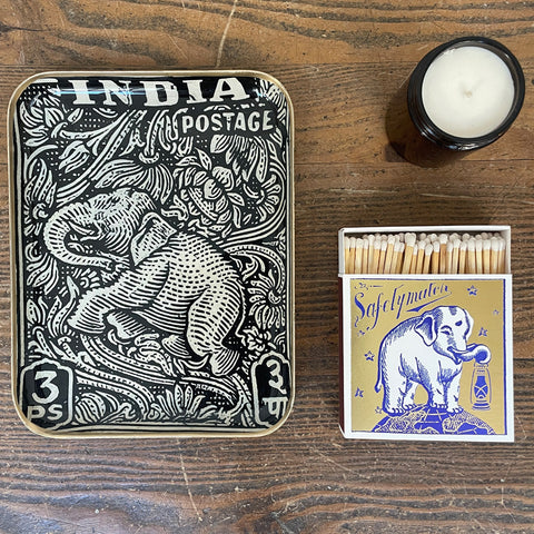 Enamelled India Postage Tray - Small - Boncoeurs