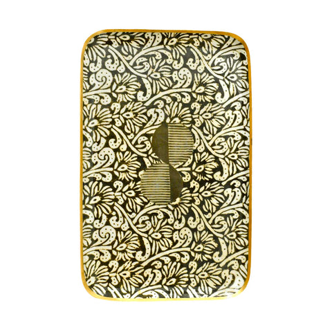 Enamelled Maki Vetiver Tray - Medium - Boncoeurs