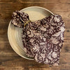 Printed Cotton Napkin - Flower - Set of Six - Boncoeurs