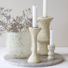 White Marble Candle Holder