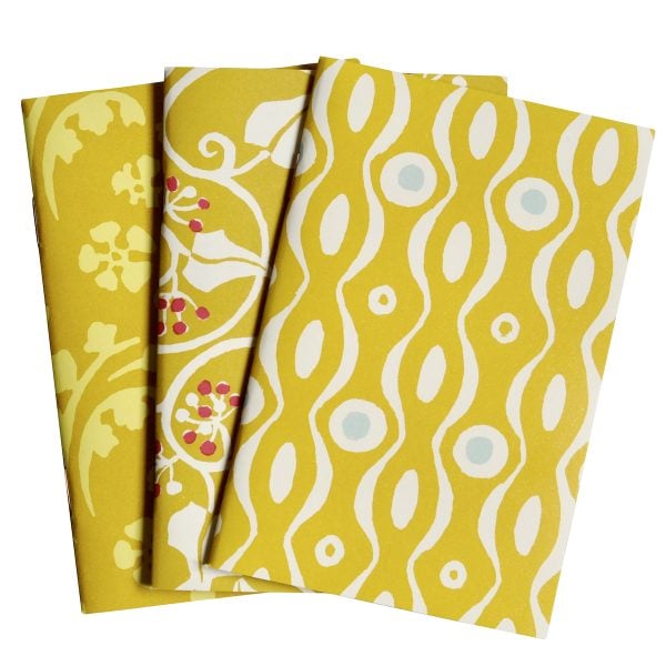 Three Assorted Memo Books for Pocket Folio - Yellow- Cambridge Imprint