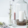 apothecary style jar candle holder or vase with harlequin embossed design