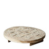 Vintage Carved Wood Chapati Mould