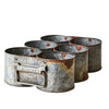 Metal Storage Pot or Bottle Holder - Three Sizes