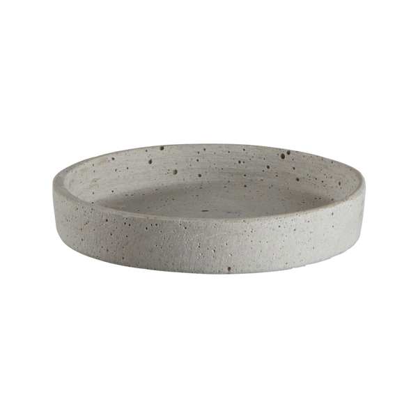 Round Grey Concrete Tray - Three Sizes
