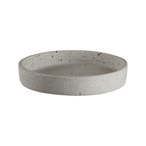 Round Grey Concrete Tray - Three Sizes