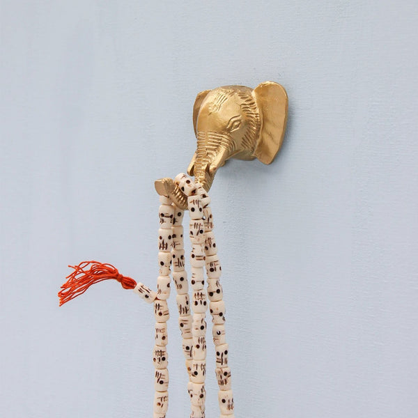 Recycled Brass Elephant Hook - Greige - Home & Garden - Chiswick, London W4 