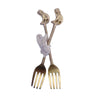 Cheeky Monkey Dessert Forks - Set of Two - Greige - Home & Garden - Chiswick, London W4 