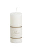 Pure Stearin Pillar Candles - White - 40mm Diameter - Greige - Home & Garden - Chiswick, London W4 