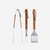 Boxed Set of BBQ Tools with Acacia Wood Handles