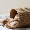 seagrass bread basket with handle