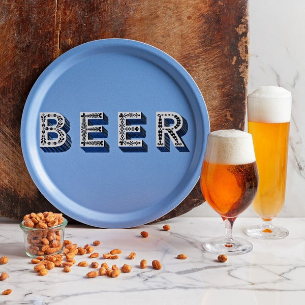Beer Tray - Blue - 31cm