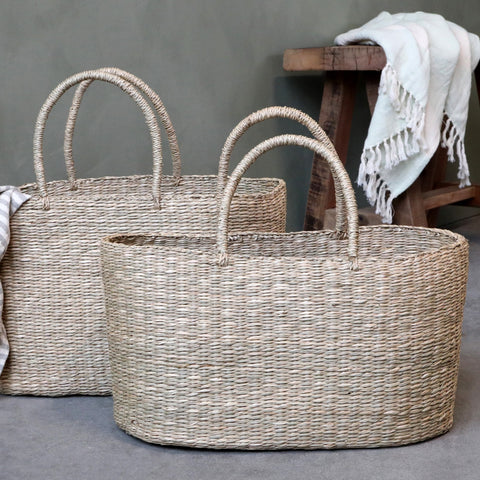 wicker seagrass basket