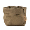 Washable Paper Bag from Italy - Olive