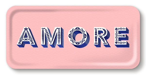 Amore Tray - Light Pink - 32x15cm
