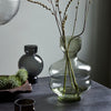 Sculptural Bubble Glass Vase - Green - 35cm