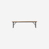 Folding Vintage Style Party Bench - Mango Wood and Iron