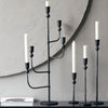 Handmade Black Iron Candlestick - Four Sizes
