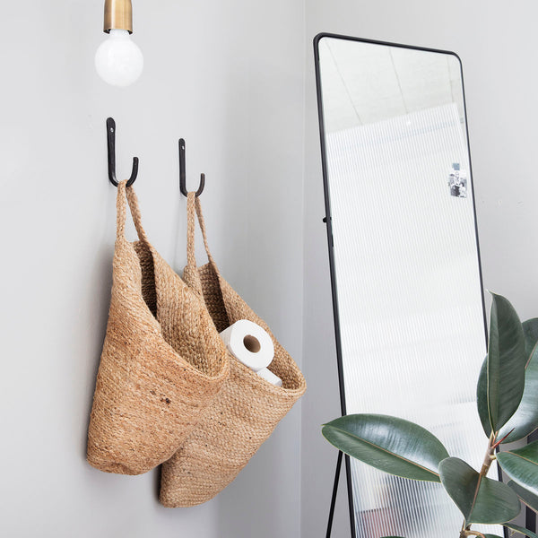 hanging hemp storage basket