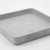 Set of Two Square Polystone Concrete Trays