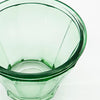 Fluted Jam Jar Style Glass Tealight Holder - Green