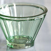 Fluted Jam Jar Style Glass Tealight Holder - Green