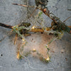 Star Wreath Faux Pine LED lights