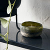 Dark Green Frosted Glass Tealight Holder