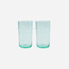 Beautiful "Bubble" Glass Tumbler - Aqua or Green