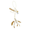 Hanging Mini Brass Mistletoe Spray - Walther & Co