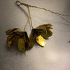 Brass Christmas Rose Hanging Decoration - Walther & Co, Denmark