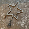Silver Bead Star Tree Topper Walther & Co Denmark