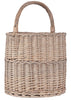 Round Willow Basket -Straight Sides - with Handle