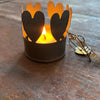 Zinc Heart Tealight Holder - Walther & Co, Denmark