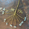 Hanging Brass & White Bead Flower Decoration - Walther & Co