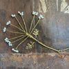 Hanging Brass & White Bead Flower Decoration - Walther & Co