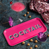 Cocktail Tray - Bright Pink - 32x15cm
