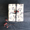 Recycled Kraft Wrapping Paper - Berry Sprig - 5m