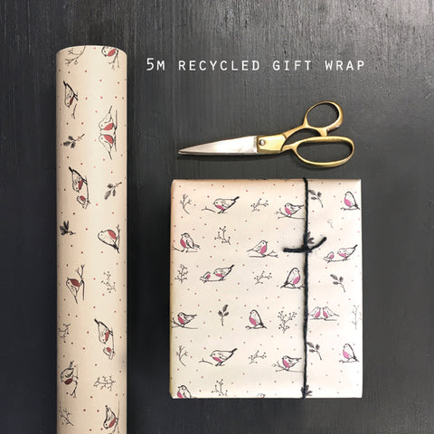 Recycled Kraft Wrapping Paper - Robins - 5m