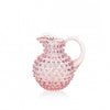 Rounded Glass Jug - Hobnail Design - Medium - Rosaline