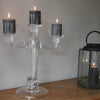 Stunning Clear Glass Candelabra - 3 or 5 Arm - Greige - Home & Garden - Chiswick, London W4 