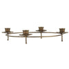 Simple Antique Brass Candle Holder Wreath