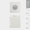 Porcelain Cube Thin Taper Candle Holder