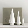 Set of Three Porcelain Christmas Trees