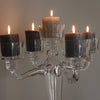 Stunning Clear Glass Candelabra - 3 or 5 Arm - Greige - Home & Garden - Chiswick, London W4 