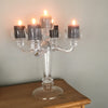 Stunning Clear Glass Candelabra - 3 or 5 Arm - Greige - Home & Garden - Chiswick, London W4 